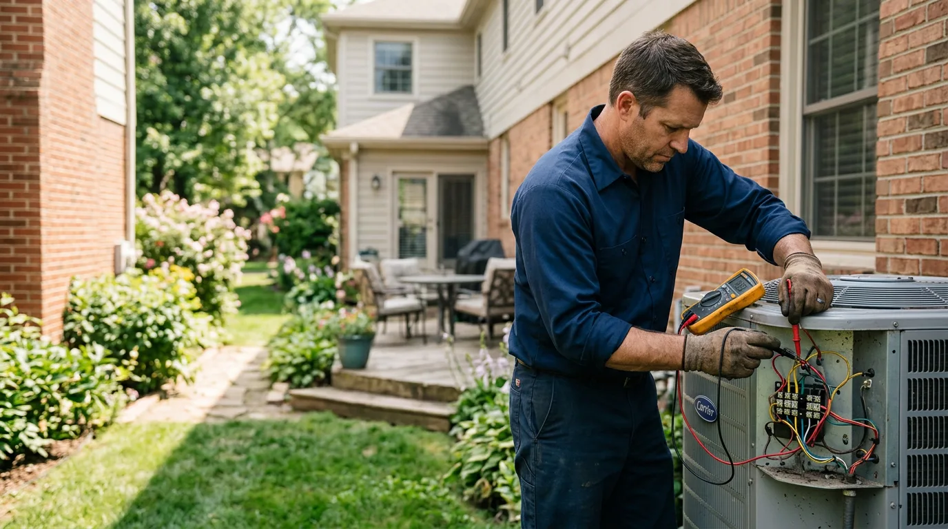 HVAC technician working near Corte Madera, CA